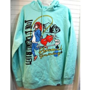 Mens‎ Hoodie Size medium Anime Open 925 Let's Work it Out Sweatshirt NWT
